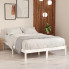 Aranżacja z białym drewnianym łóżkiem 120x200 Vilmo 4X
