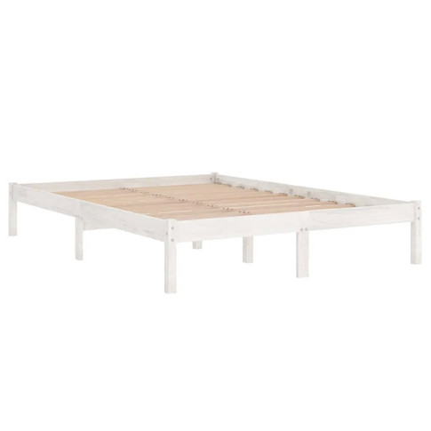 Białe drewniane łóżko 120x200 Vilmo 4X