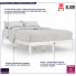 Drewniane łóżko białe 120x200 Vilmo 4X