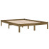Brązowe drewniane łóżko 120x200 Vilmo 4X