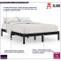 Drewniane łóżko czarne 120x200 Vilmo 4X