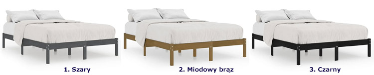 kolory drewnianego łóżka Vilmo 5X