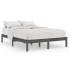 Szare podwójne łóżko z drewna 140x200 cm - Vilmo 5X