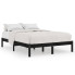 Dwuosobowe drewniane czarne łóżko 140x200 cm - Vilmo 5X
