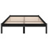 Łóżko drewniane czarne 140x200 Vilmo 5X