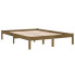Brązowe drewniane łóżko 160x200 Vilmo 6X