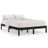 Czarne dwuosobowe łóżko sosnowe 160x200 cm - Vilmo 6X