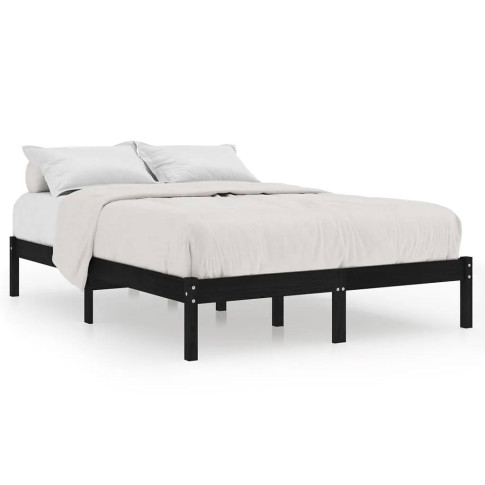 Czarne sosnowe łóżko 160x200 Vilmo 6X