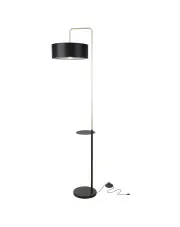 Czarno złota lampa podłogowa - K276-Inas