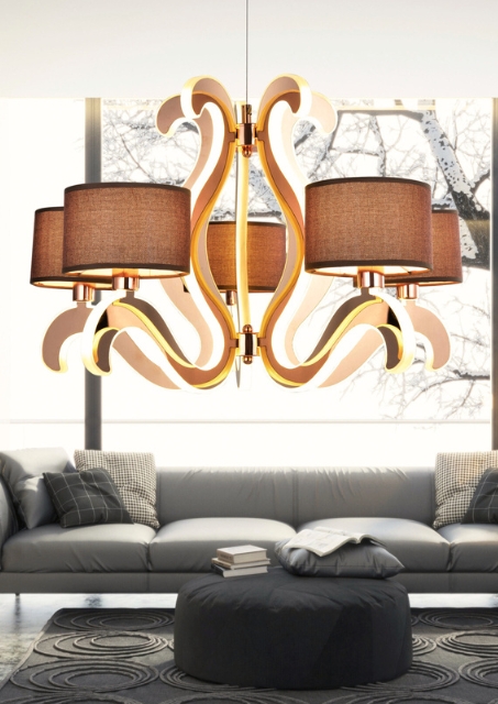 Nowoczesny żyrandol - K282-Borna