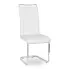 Białe nowoczesne krzesło na płozach Brox