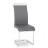 Szare nowoczesne krzesło na płozach - Brox
