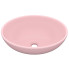 Ceramiczna umywalka na blat różowy mat - Likoro