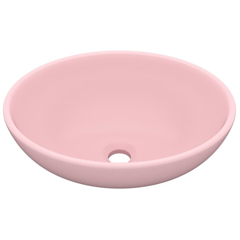 Różowa umywalka łazienkowa Likoro
