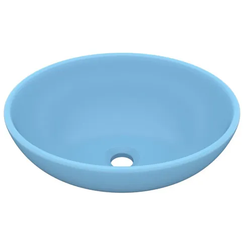 Błękitna umywalka łazienkowa Likoro