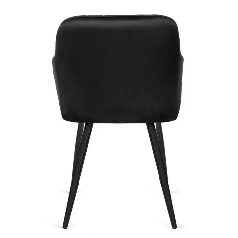 Czarne krzesło fotelowe Inso