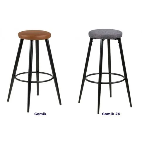 Zdjęcie minimalistyczny hoker Marajo brązowy do baru | Edinos.pl