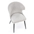 Szare nowoczesne krzesło pikowane Floxalo