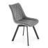 Szare nowoczesne krzesło pikowane - Elpo
