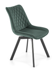 Zielone nowoczesne krzesło pikowane - Elpo w sklepie Edinos.pl