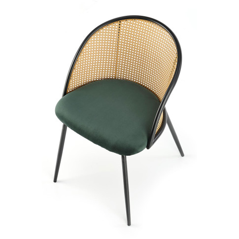 Zielone rustykalne krzesło Ekro