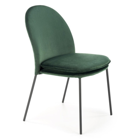 Zielone tapicerowane krzesło Tazo