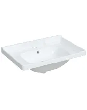 Biała umywalka meblowa w kształcie prostokąta - Orondo 4X w sklepie Edinos.pl