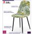 Fotografia Krzesło z printem Marti - liście palmy z kategorii Krzesła tapicerowane