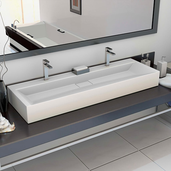 Wizualizacja nowoczesnej umywalki łazienkowej Ferondi 7X