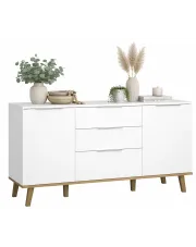 Biała komoda w stylu skandynawskim - Olenako 3X w sklepie Edinos.pl