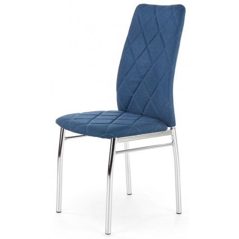 Zdjęcie produktu Krzesło pikowane Rankin - niebieskie.