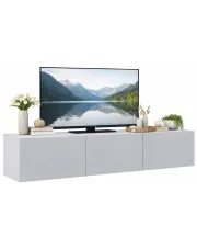 Biała nowoczesna szafka RTV - Elorones 4X w sklepie Edinos.pl