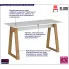 Białe minimalistyczne biurko Norveso 12X