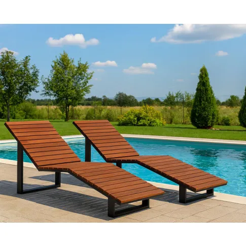 Zdjęcie leżak ogrodowy Akira 24 kolory drewniany | Edinos.pl