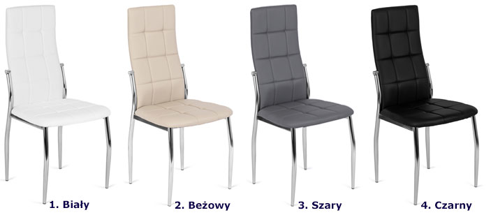 Szare tapicerowane krzesło kuchenne Doxi 3X