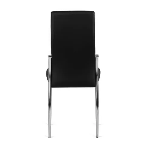 Czarne pikowane krzesło do kuchni Doxi 3X