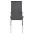 Szare tapicerowane krzesło z wysokim oparciem Doxi 4X