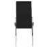 Czarne tapicerowane krzesło z wysokim oparciem Doxi 4X