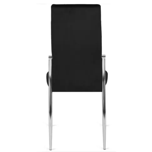 Czarne tapicerowane krzesło z wysokim oparciem Doxi 4X