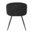 Czarne eleganckie krzesło tapicerowane Izmo
