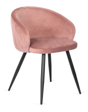 Różowe nowoczesne krzesło pikowane - Izmo w sklepie Edinos.pl