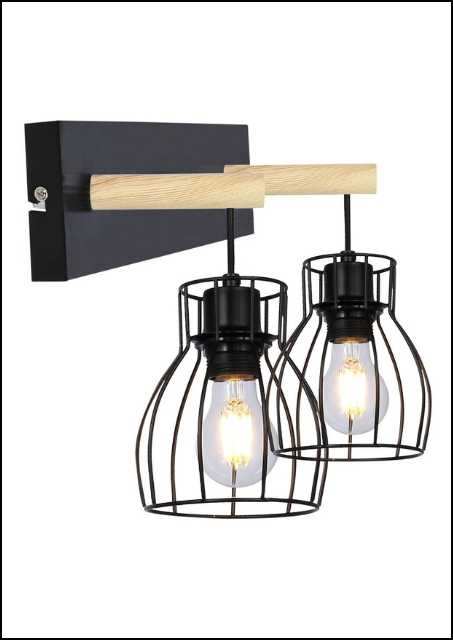 Nowoczesny podwójny kinkiet - K298-Ang