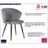 Szare krzesło do salonu Ivlo