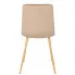 Beżowe welurowe krzesło Klen
