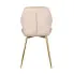 Beżowe tapicerowane eleganckie krzesło Edro 4X