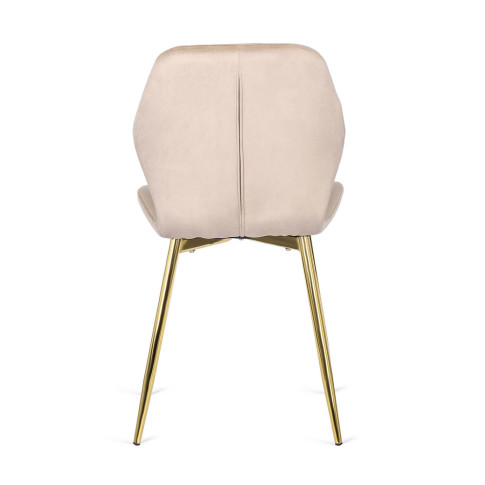 Beżowe tapicerowane eleganckie krzesło Edro 4X