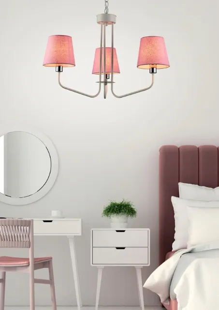 Różowa lampa wisząca- K308-Dogi