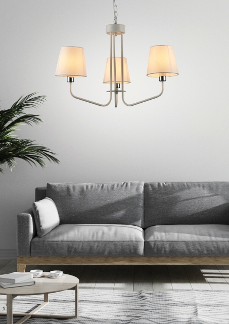 Biała lampa wisząca- K308-Dogi