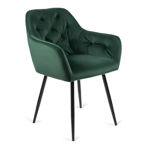Zielone krzesło fotelowe Damo