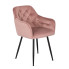 Różowe krzesło fotelowe Damo